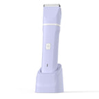 Electric Razors for Women - Wet/Dry Womens Electric Shaver for Bikini/Pubic Hair/Face/Legs/Intimate Area, epilators Hair Removal with Dock Charging, Christmas Gifts & Stocking Stuffers (Purple)