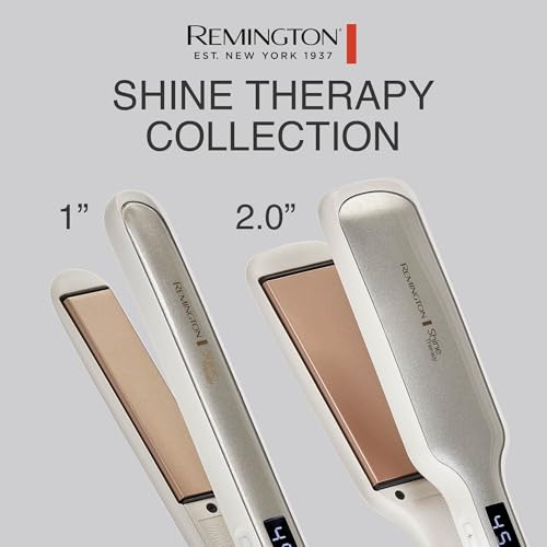 Remington Shine Therapy Argan Oil & Keratin Infused 1 Inch Hair Straightener/Flat Iron