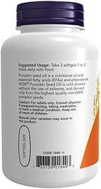 Now Pumpkin Seed Oil 1000 mg 100 softgels