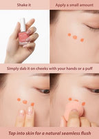A'PIEU JUICY-PANG WATER BLUSHER (BE01 - Fig Pearl) Korean Liquid Blush For Cheeks K Beauty Makeup