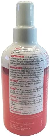 SkinSmart Antimicrobial Wound Therapy, Hypochlorous Acid Safely Removes Bacteria so Wounds Can Heal, 8 Ounce Clear Spray