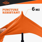 TitanFlex Heavy Duty Nitrile Gloves, 6 Mil Orange Raised Diamond Texture, Mechanic Disposable Gloves Latex Free Powder Free