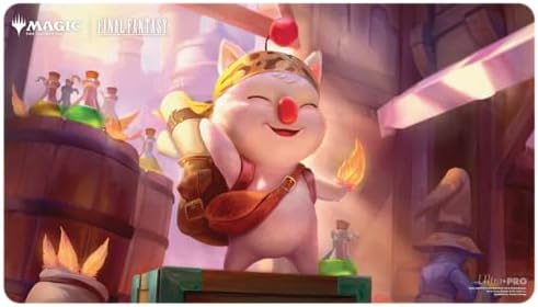 Ultra PRO - Final Fantasy x Universes Beyond Stiltzkin, Moogle Merchant Playmat for Magic: The Gathering | Card Game Playmat, Final Fantasy Collectibles, Desk Mat Mousepad