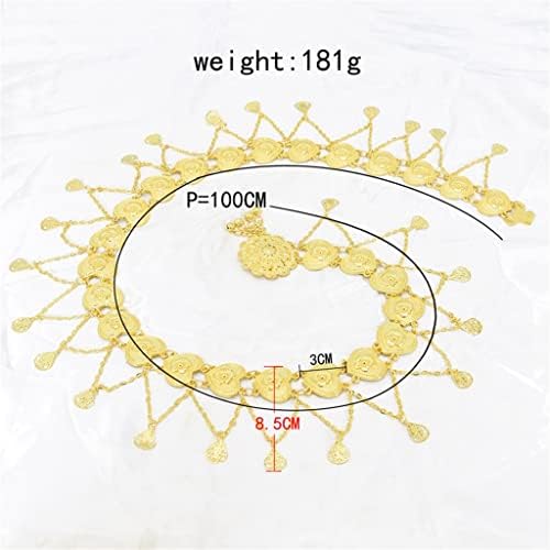 Ethnic Retro Waist Jewelry Alloy Love Carved Tassel Drops Pendant Alloy Waist Chain Tassel Jewelry (D Light Grey)