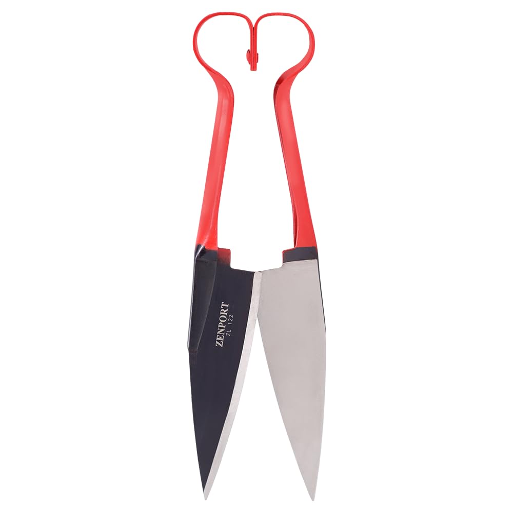 Zenport ZL122 Heavy Duty Onion & Sheep Shears – 13-Inch Double Bow Shear with 6.5-Inch Carbon Steel Blades, Spring-Loaded Garden & Harvest Cutting Tool