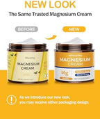 Natural Topical Magnesium Cream for Sleep,Nighttime Magnesium Lotion for Pain and Leg Cramps,Muscle Relaxation,Calm,Deep Hydration for Skin Care.(Vanilla)