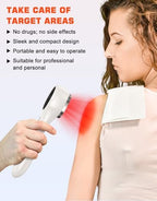 Holsn Red Light Therapy Infrared Light Tharepy, Red Light Device for Bodypain Relief, Joint, Muscle & Tissue 14 * 650nm + 3 * 808nm