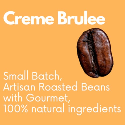 Sarasota Coffee Whole Bean Creme Brulee | Medium Roast Gourmet Flavored Coffee Beans | Low Acid, Mold Free, Specialty Grade Bulk Beans | 5lb (80 oz)