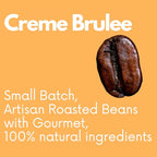 Sarasota Coffee Whole Bean Creme Brulee | Medium Roast Gourmet Flavored Coffee Beans | Low Acid, Mold Free, Specialty Grade Bulk Beans | 5lb (80 oz)