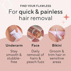 Finishing Touch Flawless Legs, Electric Razor for Women, Pivoting Head Leg Hair Remover with LED Light for Instant and Painless Leg Hair Removal