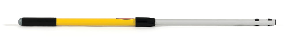 Rubbermaid Commercial Products HYGEN Quick-Connect Straight Extension/Extendable Handle/Stick, 20 - 40 inch, Yellow, Lightweight for Janitorial/Professional Microfiber Cleaning/Dusting