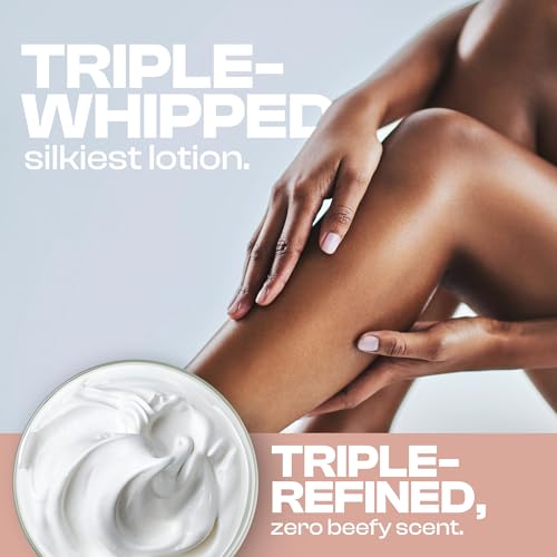 Whipped Beef Tallow for Skin - 100% Pure, Grass Fed Tallow Moisturizer for Face and Body - Organic Honey Beef Balm for Sensitive Skin - Quick Absorbing Hydration (Unscented)