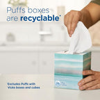 Puffs Plus Lotion Facial Tissues, 24 Family Boxes, 124 Tissues Per Box