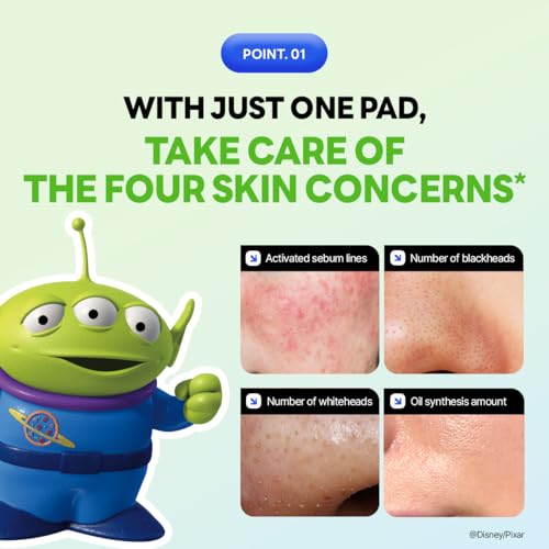 MEDIHEAL Madecassoside Toner Pads [Disney Pixar Edition]-Centella Asiatica to Improve Uneven Skin Tone - Vegan Face Gauze Pads, Full size 100 Pads + Refill 100 Pads (Teatree, 200 pads)