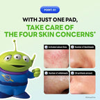 MEDIHEAL Madecassoside Toner Pads [Disney Pixar Edition]-Centella Asiatica to Improve Uneven Skin Tone - Vegan Face Gauze Pads, Full size 100 Pads + Refill 100 Pads (Teatree, 200 pads)