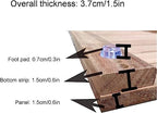 Wooden Bath Mat,Bathroom Carpet,Shower Floor Foot Rug,Non Slip Wooden Floor Mat,Premium,Slatted Design (Size : 40 * 40cm/16 * 16in)