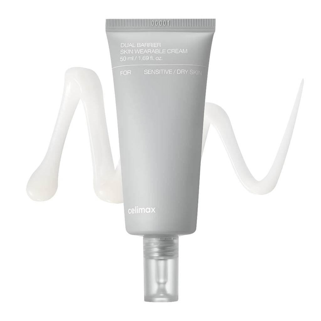 celimax Dual Barrier Skin Wearable Cream | Long Lasting Cream Face Moisturizer with Ceramides, Hyaluronic Acid, Moisturizing, Hydrating, Soothing, Repairing, Day & Night Cream, 50ml