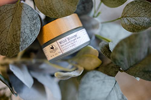 Handmade Wild Bloom Bio-Active Tallow Face Balm/Cream with Blue Tansy - Hydrate, Nourish, and Protect Skin - .7 oz