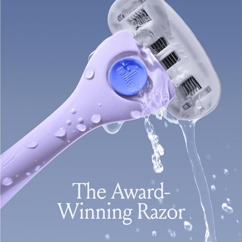 Billie Wax Kit - Face & Bikini - 32 Strips, Post-Wax Serum Wipes & Women's Shaving Essentials - 5-Blade Razors, Refills, Magnetic Holder
