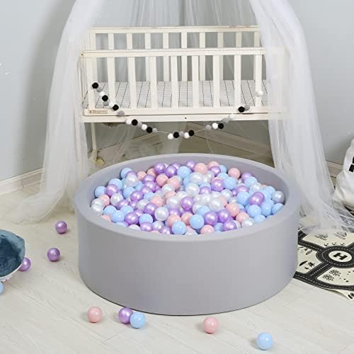 GOGOSO Ball Pits Balls for Toddlers Pack of 50 100 200 Plastics Shape Ball Non-Phthalate Non-BPA Non-Toxic 2.2-Inch Crush Proof Play Balls