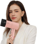 AINA Hair Dryer with Diffuser, Blow Dryer for Women | Advanced Ionic Technology, Ceramic Coating | Cold Shot Features Turbo Heat for Fast Drying and Shine 110V/ALCI(Pink)