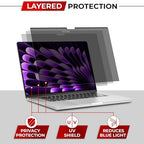 Magnetic Privacy Screen for MacBook Air 13 & 13.6 Inch (2022-2025, M2, M3, M4) Removable Laptop Privacy Filter Shield and Protector