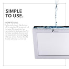 ToiletTree Products Fogless Shower Mirror with Squeegee - Anti-Fog Mirror - Adjustable Shaving Mirror with a Squeegee - Rust-Proof, Impact-Resistance Bathroom Shower Mirror