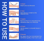 Silicone Scar Sheets Surgical Tape (1.6”x120” Roll) Face Patches Acne Treatment C Section Strips, Skin-Sensitive Medical Grade Healing Scar Bandages Pads for Keloid, Stretch and Tummy Tuck Recovery