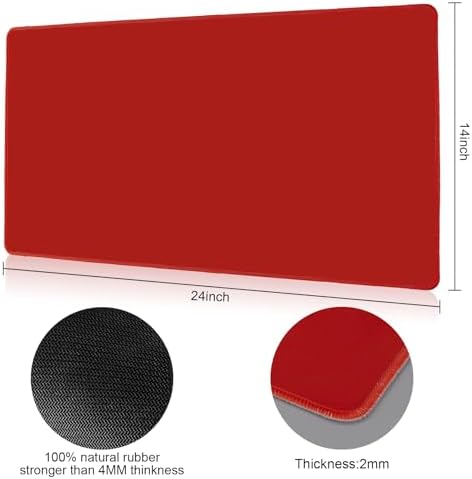 Playmat for TCG Card Playing Game, 2PCS Stitched Play Mat with Tube for Cards Gameplay, MTG, Yugioh, Magic The Gathering（ (24 x 14 in, 2 Pack)）