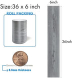 Grey Wood Peel and Stick Floor Tile, 36 Pack 54 Sq.Ft,(NO Sticky Residue Left) Vinyl Flooring Tiles Wood Plank, Self-Adhesive DIY Flooring for Bathroom,Bedroom, Living Room, (36" x 6") Nature Grey