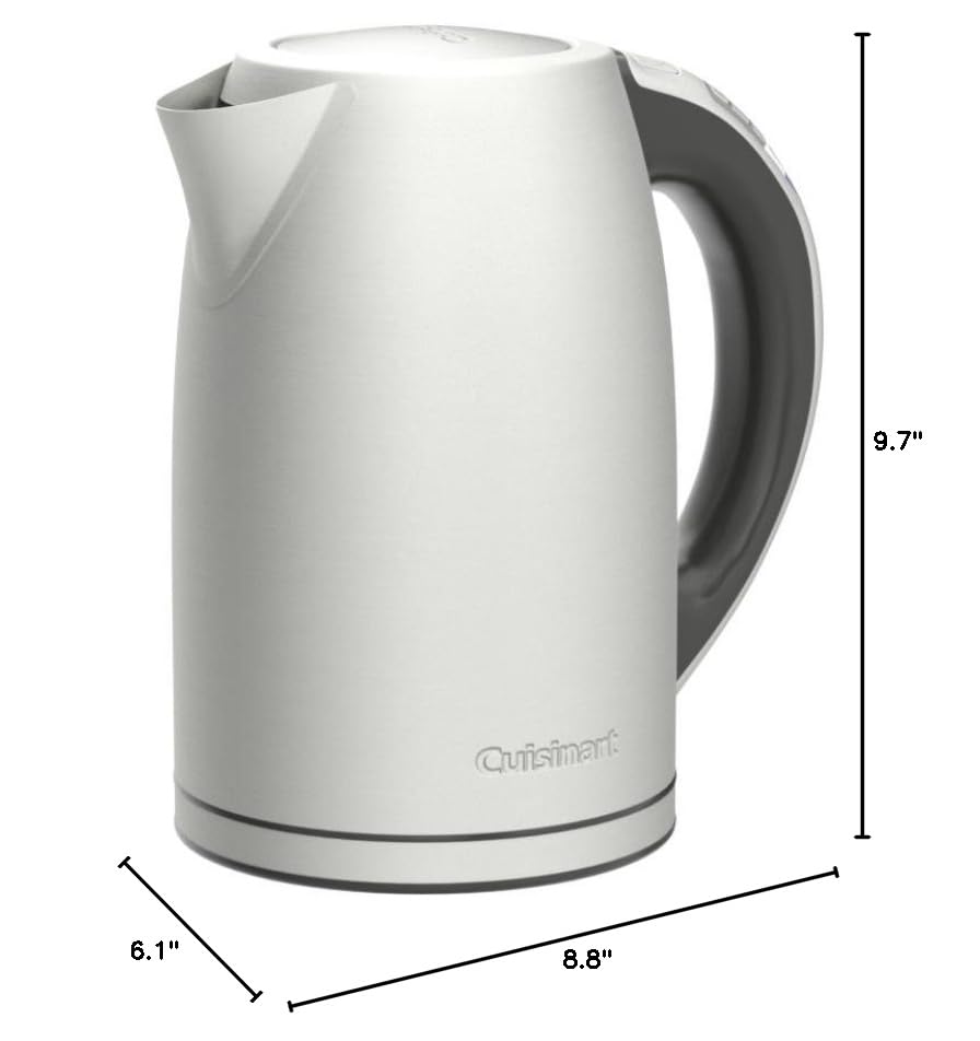 Cuisinart 1.7 L. Programmable Electric Kettle, Tea Kettle, CPK-17P1