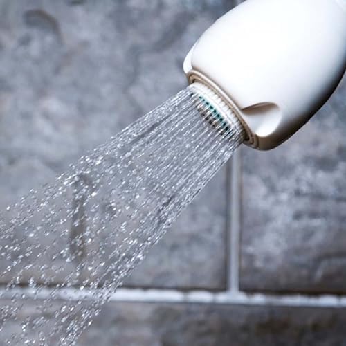 Niagara Conservation N2920-V Earth Spa 3-Spray with 2 GPM 2.7-in. Wall Mount Adjustable Fixed Shower Head, White | Showerhead Sprayer with Pressure Compensation Technology & Soap and Soak Pause Button