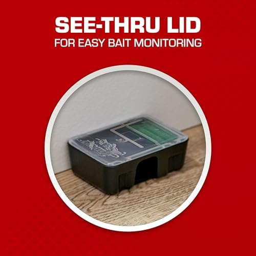 Tomcat Mouse Killer Disposable Station for Indoor/Outdoor Use - Child & Dog Resistant, 2 Stations with 1 Bait Each