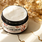 Magnesium Good Night Cream | Relieves Muscle Tension and Leg Cramps | Night Lotion Safe for Pregnancy, Kids and Babies | Organic and Natural Ingredients| Vegan, US made | (Peppermint)