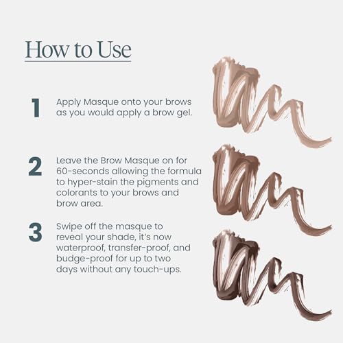 Wonderskin Eyebrow Tint - Wonder Blading Brow Stain & Go Masque, Long Lasting Brow Tint, Transfer Proof and Smudge Proof Eyebrow Stain (Blonde)