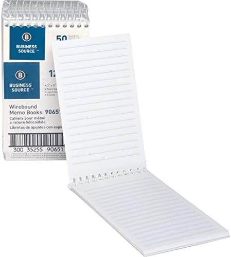 Business Source Wirebound Memo Books