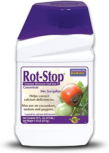 Bonide Rot-Stop Tomato Blossom End Rot, 16 oz Concentrated Liquid Garden Fertilizer for Calcium Deficiency Indoors & Outdoors