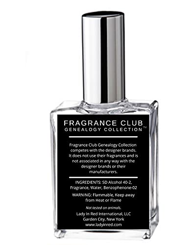 Fragrance Club Genealogy Collection Inspired by Aventus for Men, 1.9 fl oz. EDP Mens fragrance with Jasmine, Velvety Woods and Musk.