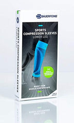 Bauerfeind Sports Compression Lower Leg Calf Sleeves (1 Pair) - Improved Circulation, Airknit Fabric Breathable, Washable