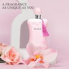 Women's Delilah&Sweat Cherry Perfume Set Romantic Floral Scent Eau De Parfum Spray for Women 3.4 Fl Oz Each Bottle Daily Used Fragrance