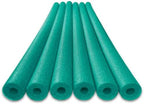 Oodles of Noodles 6 Pack Black Foam Pool Noodles – 48” x 2.5” Hollow Core – Extra Dense, Durable – Made in North America