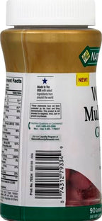 Nature's Bounty Women Multivitamin Gummies, Vitamin Supplements for Adults, General Health, Supports Immune and Bone Health, Mixed Berry and Raspberry Flavored, 90 Gummies (Pack of 3)