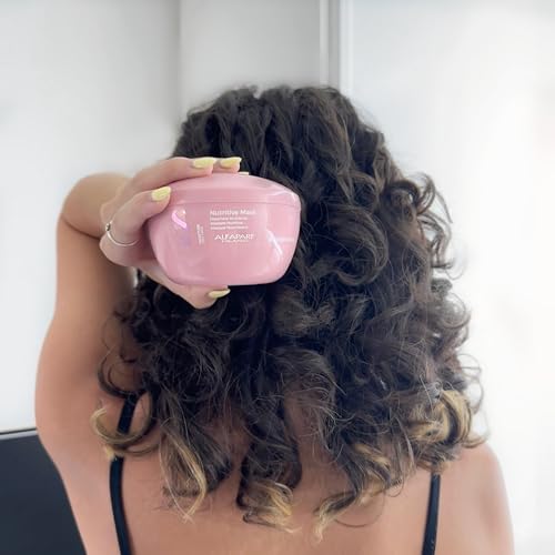Alfaparf Milano Semi Di Lino Moisture Nutritive Mask for Dry Hair - Safe on Color Treated Hair - Sulfate, Paraben and Paraffin Free - Professional Salon Quality