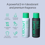 OffCourt - Natural Deodorant Body Spray for Men and Women - Aluminum Free - Whole Body Deodorant for Women and Men - Multi-Scent Pack with Citrus and Sandalwood, 3.4 Ounce (Pack of 2)