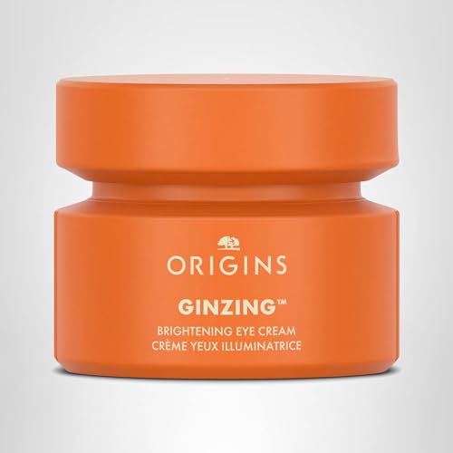 Origins GinZing Brightening Eye Cream with Vitamin C & Niacinamide| Visibly Reduces Dark Circles, Warm, 0.5 Fl Oz