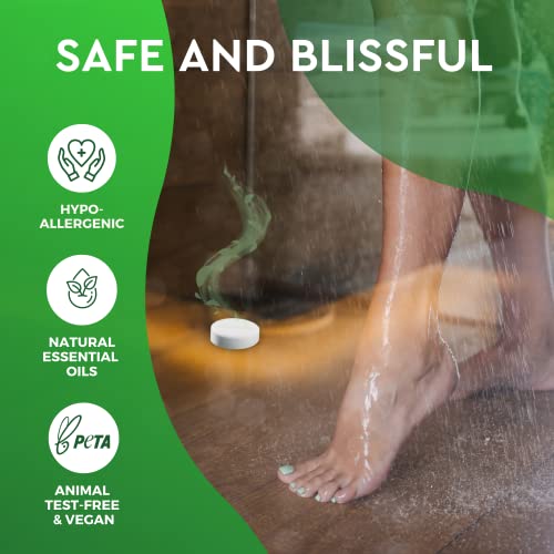 Cleverfy Shower Steamers Aromatherapy - 12 Pack of Menthol & Eucalyptus Shower Bombs with Essential Oils for Relaxation and Nasal Congestion. Valentines Day Gifts for Her and Him.
