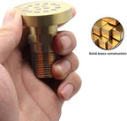 Brass Round Shower Body Spray Jets 4 Pack, HOMEDEC Spa Massage Nozzle 2inch Rain Showerhead Wall Mount Rainfall Shower Head Sprayer, Brushed Gold