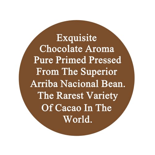 Raw Cocoa Butter 3 lbs. Bulk Jar - 100% Pure Natural Unrefined FOOD GRADE Arriba Nacional Cacao Bean, Great For Chocolate Making, Soap, Lip Balm and Moisturizer For DIY Body Butters