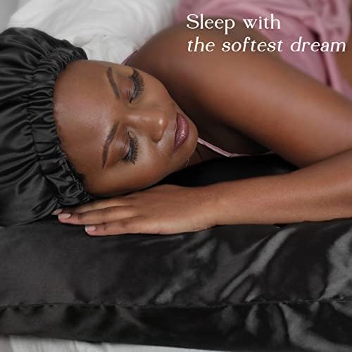 Yanibest Satin Pillowcase, King Size Pillow Cases Set of 2 - Silk Pillow Cases for Hair and Skin with Zipper, Silk Pillow Cases King for 20"x40", Exquisite Packaging for Women Men