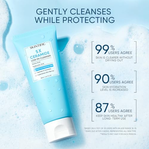 5X Ceramide Low pH Cleanser 80g Facial Cleanser Skincare Face Wash